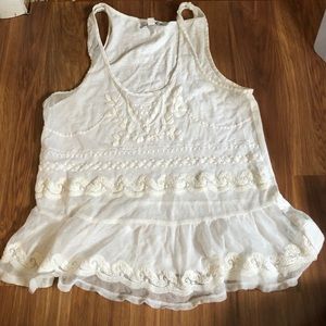 Embroidered Peplum shirt